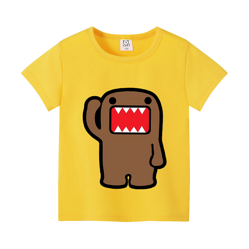 かわいいドモスくん半袖漫画少年少女服夏絶妙なファッションヒッ - Kids Outdoor Wear のレビューと価格