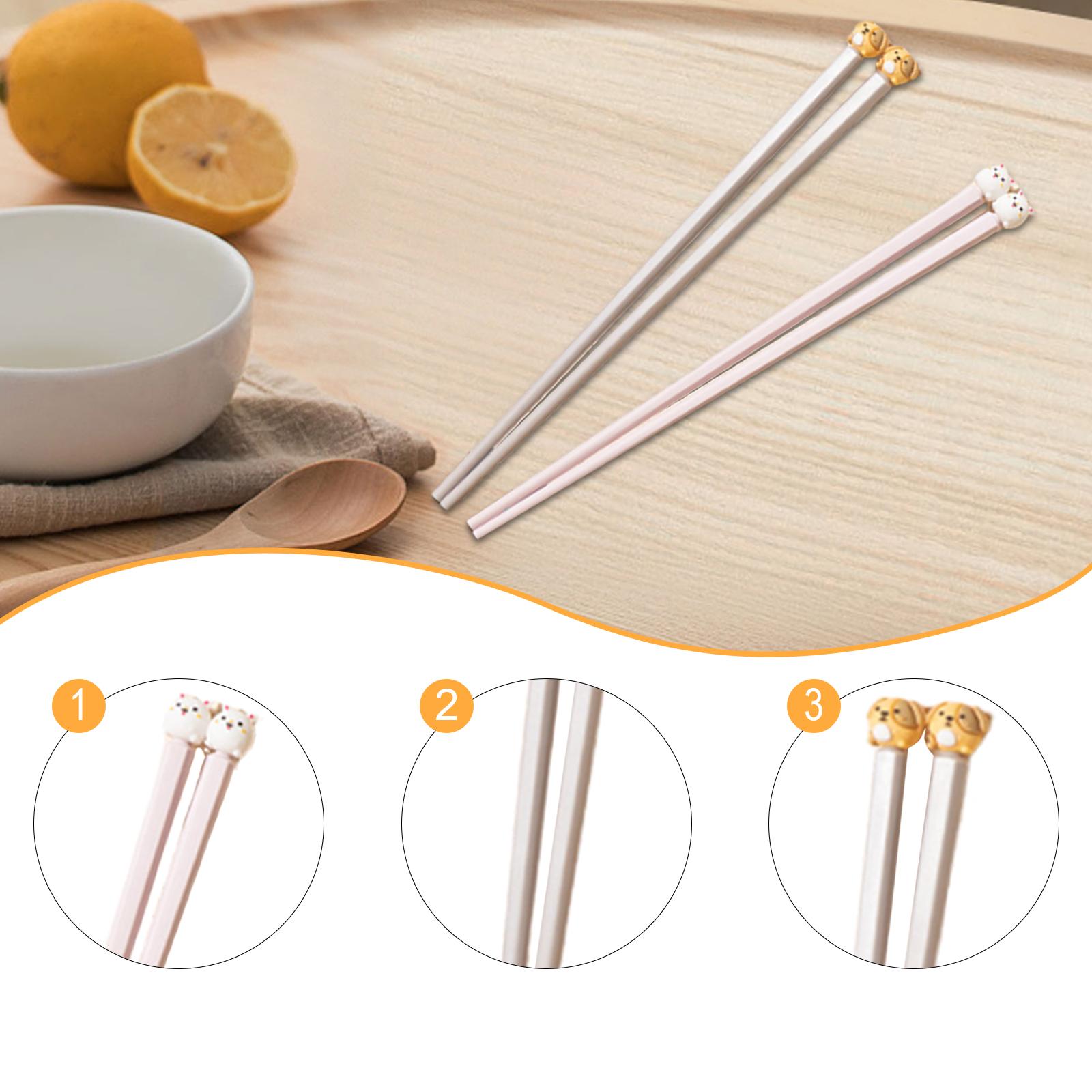 2人用子供用箸セット、持ちやすい動物の形の先端付き、屋外での - Kids Outdoor Dining Set のレビューと価格