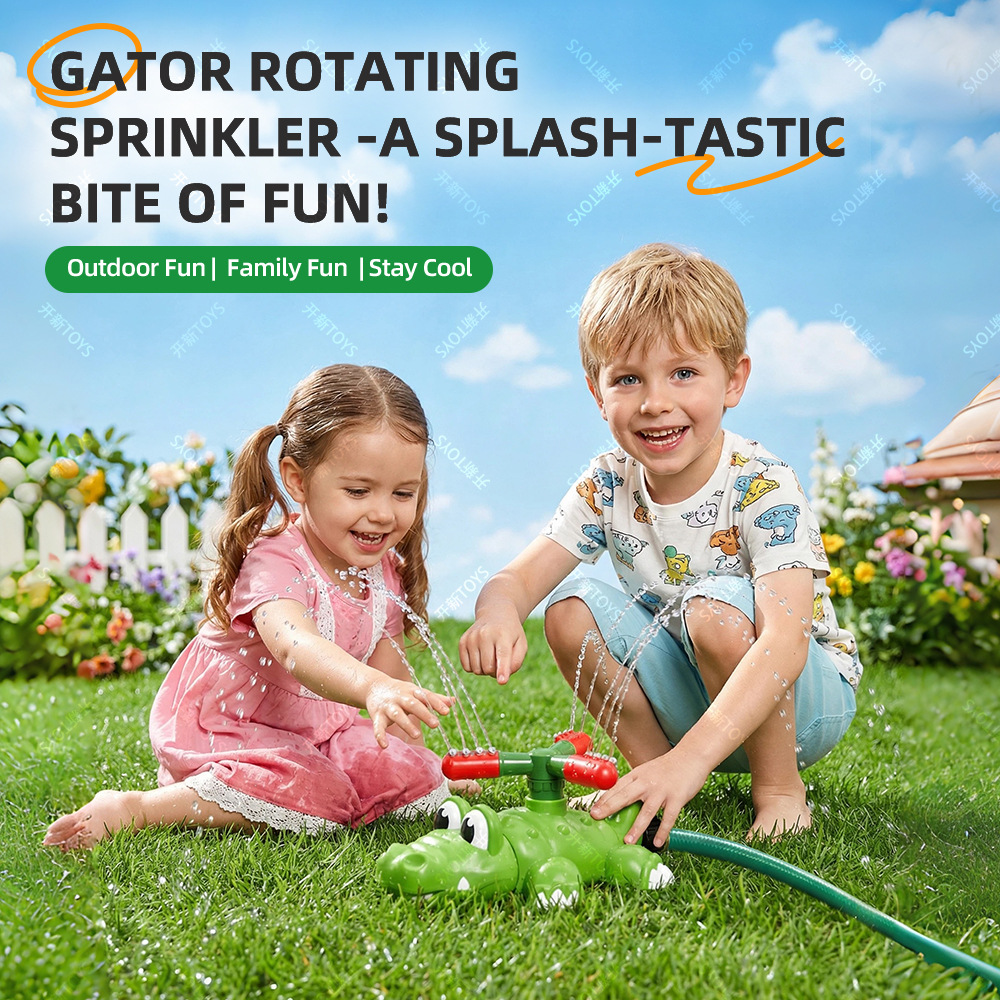 漫画風噴射式スプリンクラー、夏の庭用スプラッシュスプリンクラ - Kids Outdoor Yard Tools のレビューと価格