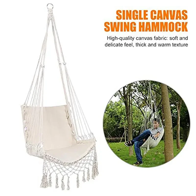 屋外屋内ハンモック スイング 安全ハンモックチェア ロープハ - Kids Outdoor Hammock Chair のレビューと価格