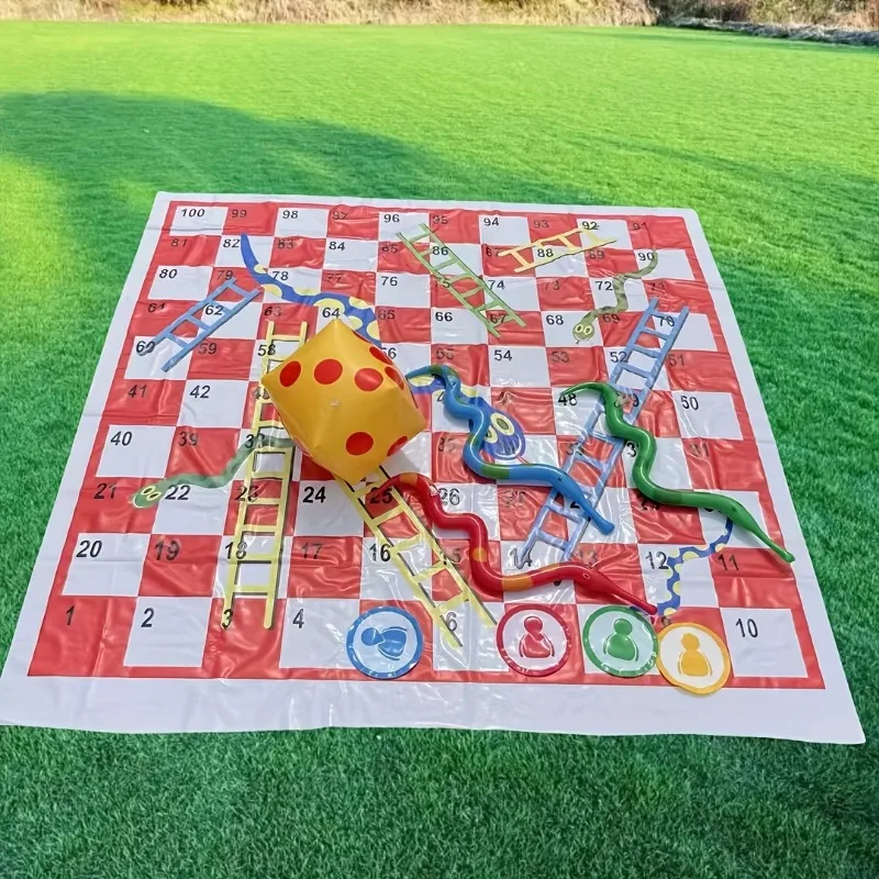 防水スネークラダーゲームマットポータブルプレイマット子供用屋 - Kids Outdoor Mat Waterproof のレビューと価格
