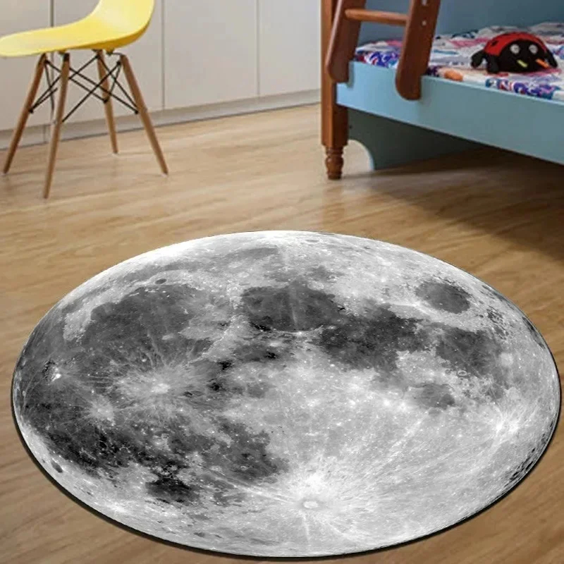 VIKAMA 3Dリアルな地球柄ラウンドエリアラグ、青い惑星 - Kids Outdoor Mat Waterproof のレビューと価格