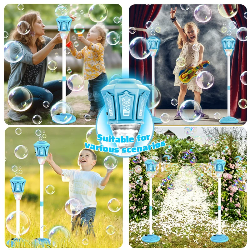 街灯バブルマシン ライトと音楽付き 全自動バブル吹き出し 屋 - Kids Outdoor Set のレビューと価格