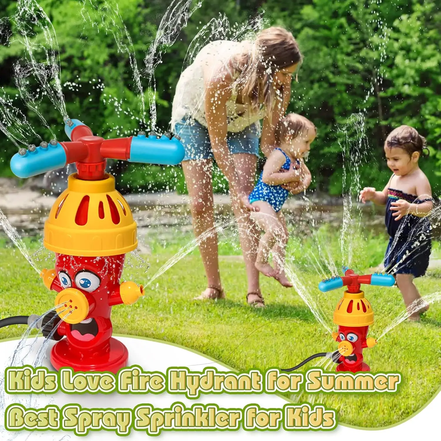 水スプレーおもちゃ消火栓スプリンクラー屋外裏庭庭水おもちゃ夏 - Kids Outdoor Yard Tools のレビューと価格