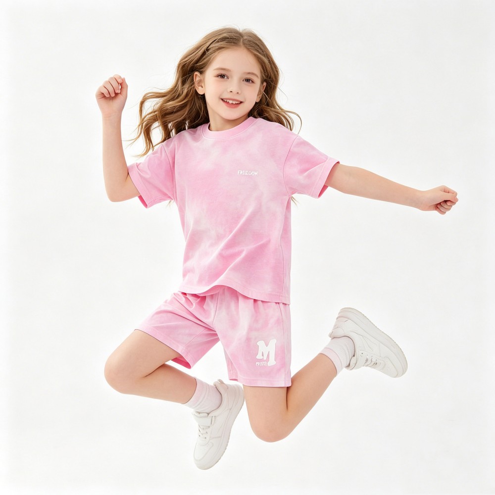 5-14 歳の子供スポーツセット綿男の子夏セット女の子ルーズ - Kids Outdoor Wear のレビューと価格