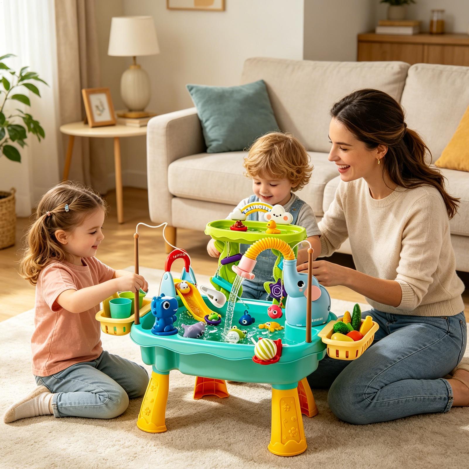 子供用幼児ウォーターテーブルキッチン遊び用シンクおもちゃ電動 - Kids Outdoor Sensory Table のレビューと価格