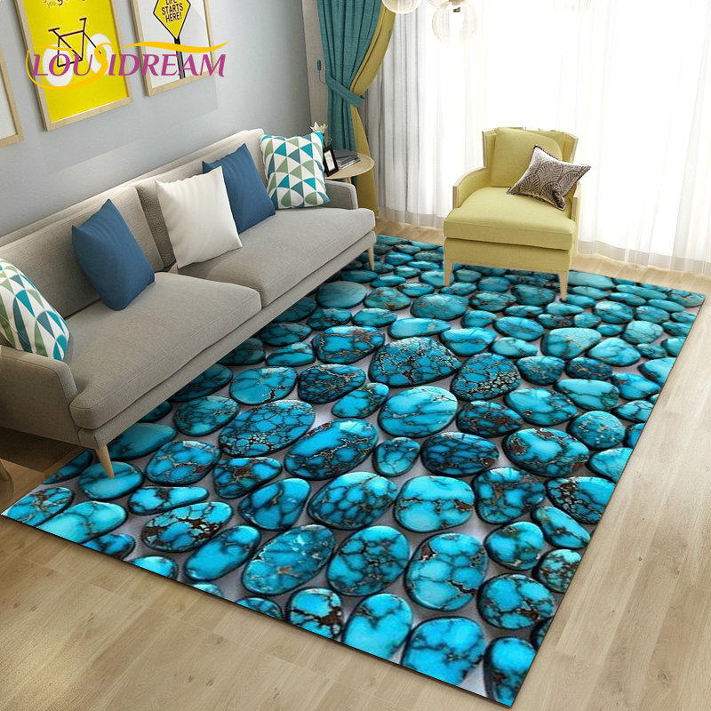 滑り止めの石の3Dフロアマット,リビングルーム,ベッドルーム - Kids Outdoor Mat Waterproof のレビューと価格
