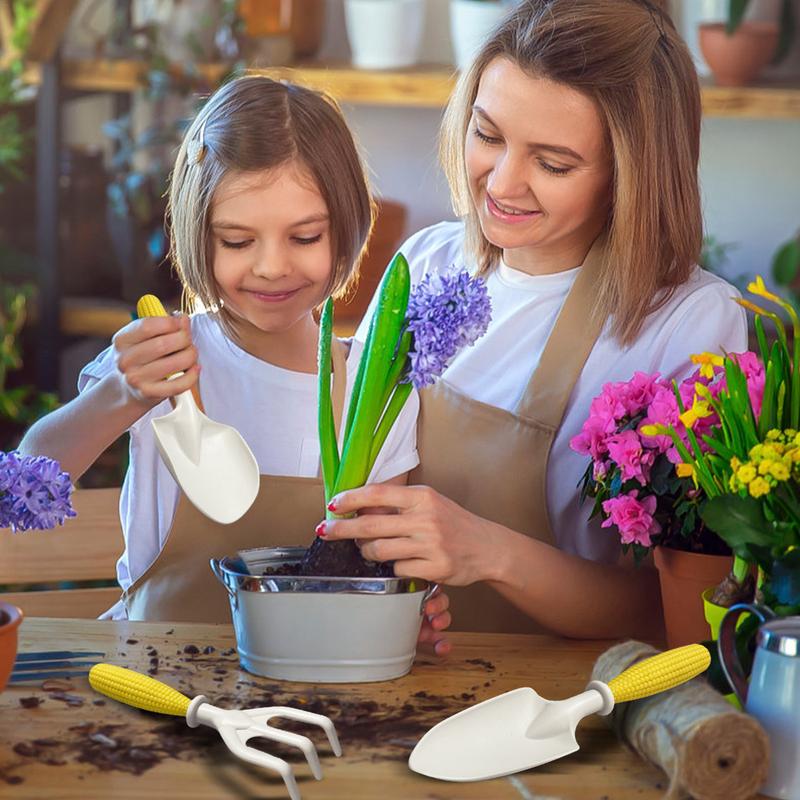 子供用ガーデニングツールセット 3点セット くまで ショベル - Kids Outdoor Yard Tools のレビューと価格