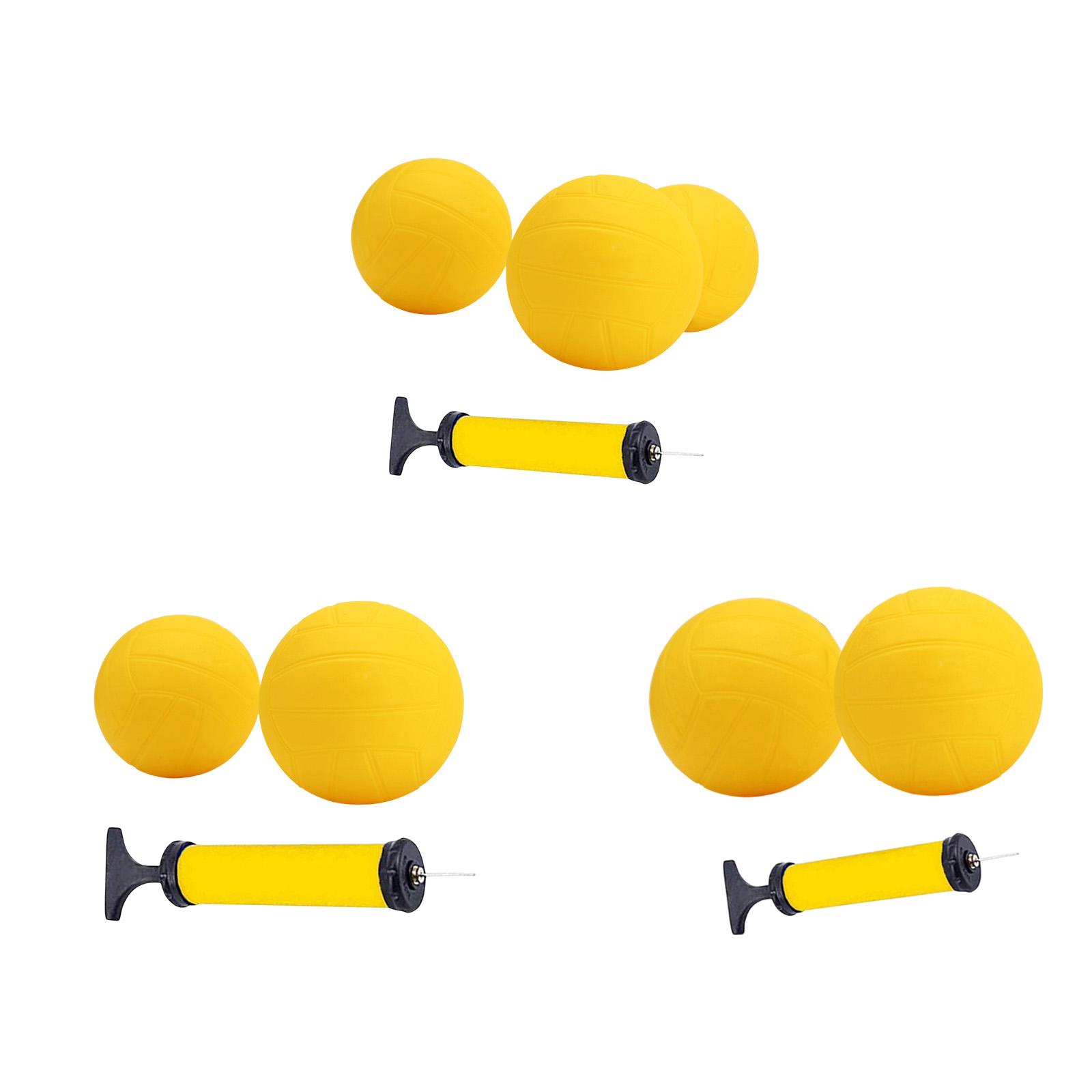 インフレータブルミニバレーボール 黄色 PVC ソフトスパイ - Kids Outdoor Volleyball Net のレビューと価格