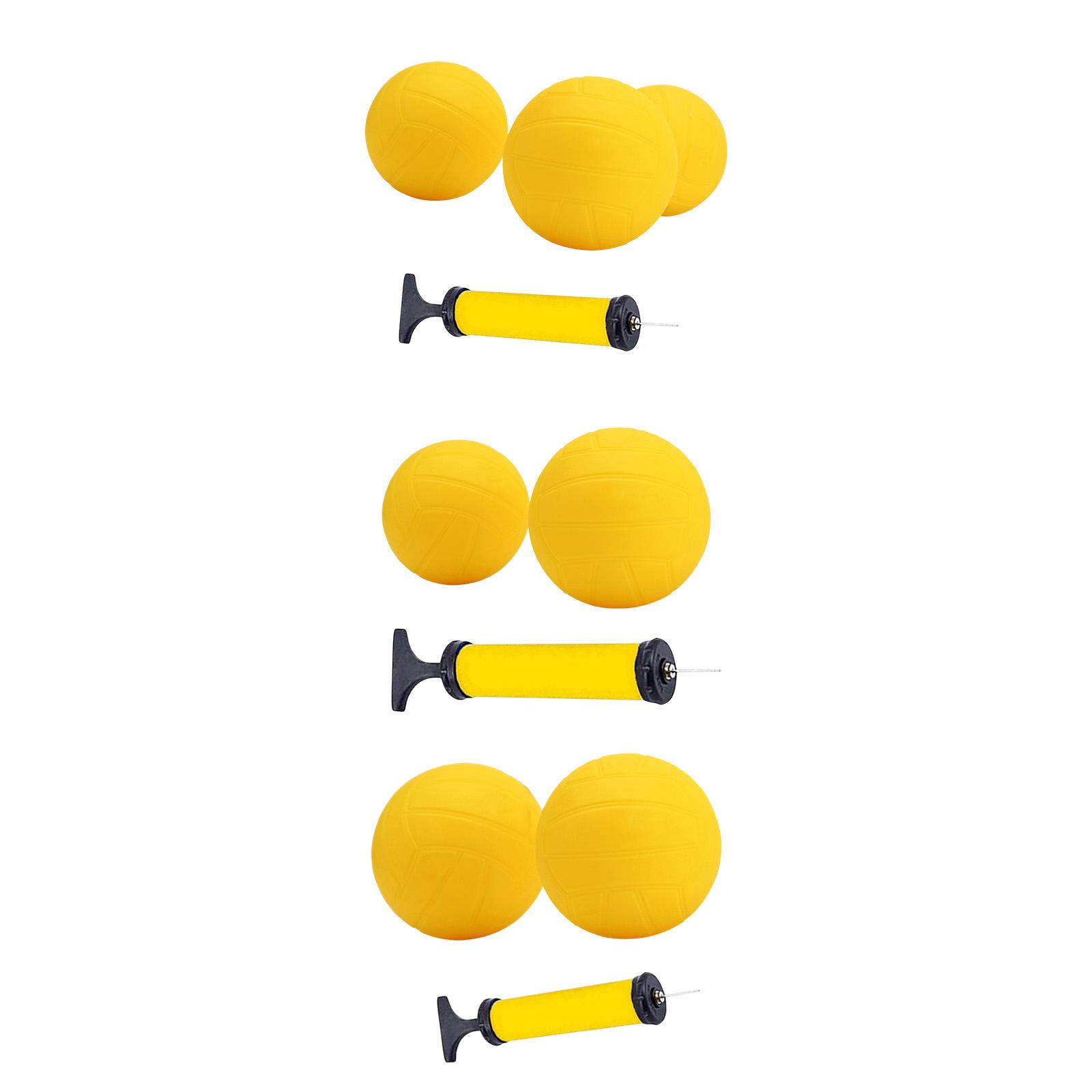 インフレータブルミニバレーボール 黄色 PVC ソフトスパイ - Kids Outdoor Volleyball Net のレビューと価格