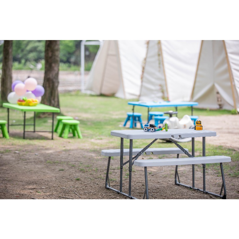 子供用折りたたみピクニックテーブル 屋外ガーデンキャンプ用折 - Kids Outdoor Dining Set のレビューと価格