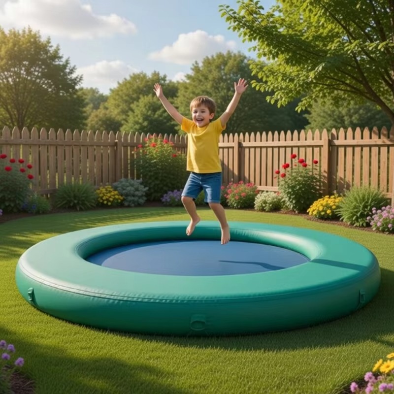 耐砂性バルブハウジング付き耐候性インフレータブルトランポリン - Kids Outdoor Trampoline のレビューと価格