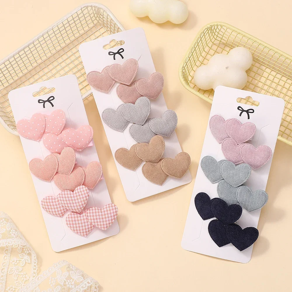 6 ピース/セットエレガントなハートデザインのヘアクリップ女 - Kids Outdoor Wear のレビューと価格