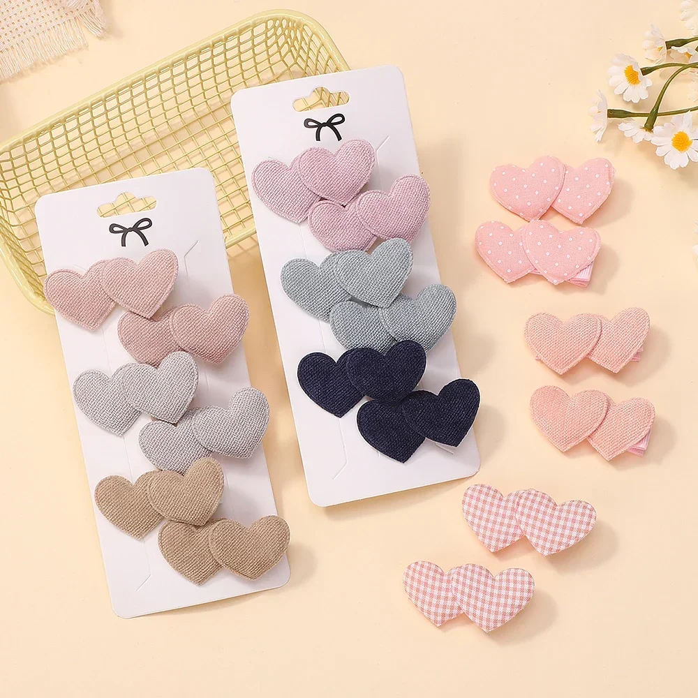 6 ピース/セットエレガントなハートデザインのヘアクリップ女 - Kids Outdoor Wear のレビューと価格