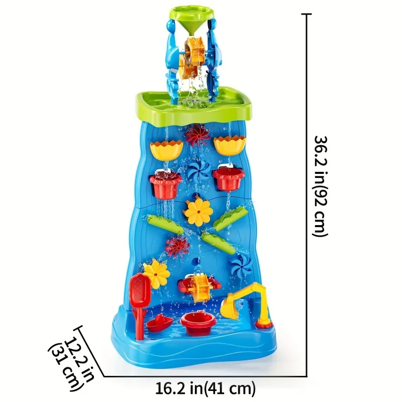 滝ディスカバリーウォールキッズ両面滝ウォーターテーブル砂活動 - Kids Outdoor Sensory Table のレビューと価格
