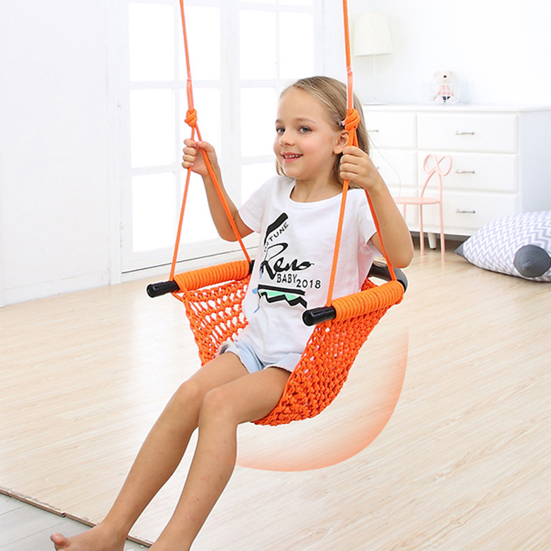 ポータブルキッズガーデンスイングチェア、吊り下げ式子供用幼稚 - Kids Outdoor Hammock Chair のレビューと価格