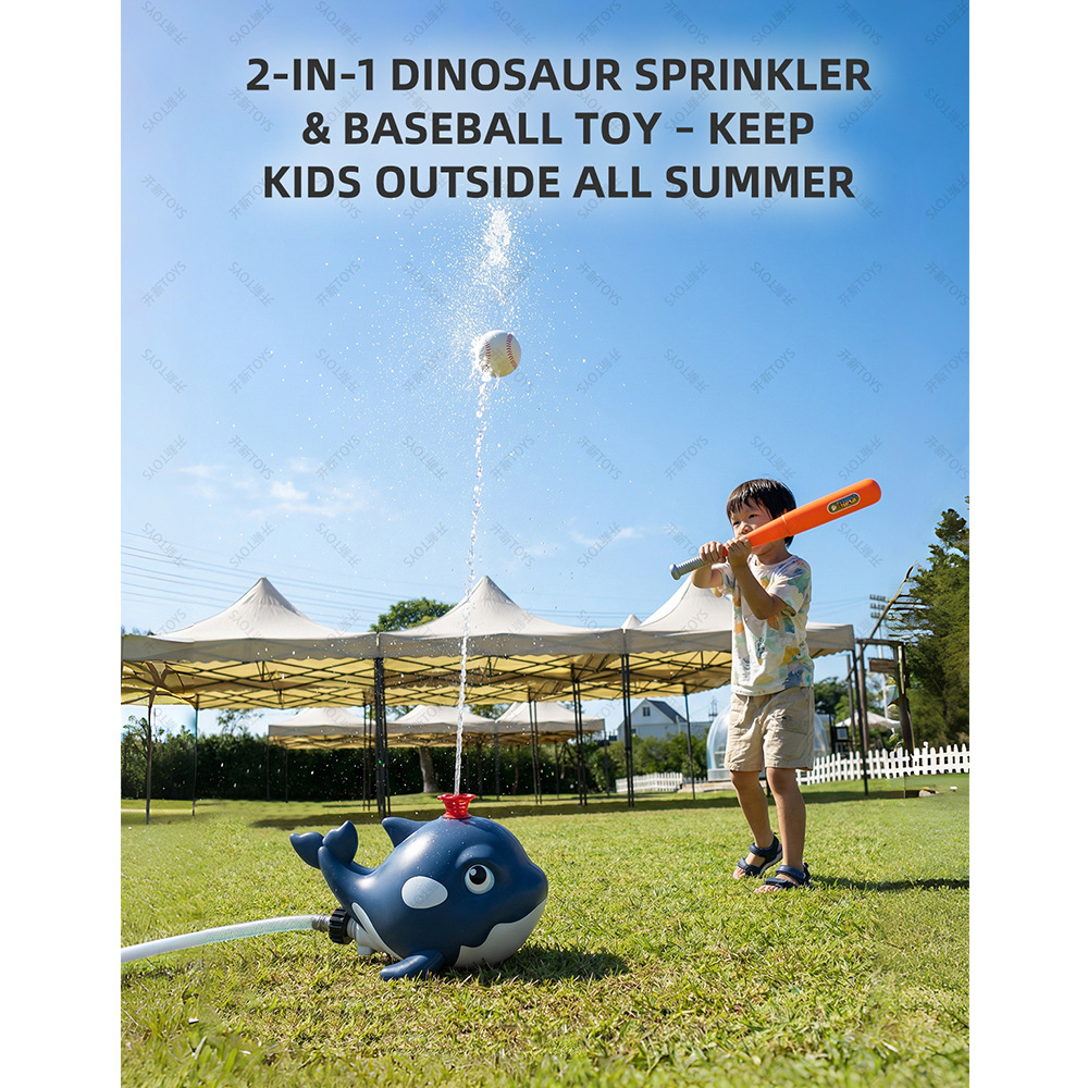 漫画のクジラ型スプリンクラー、屋外裏庭ガーデン用ウォーターキ - Kids Outdoor Yard Tools のレビューと価格