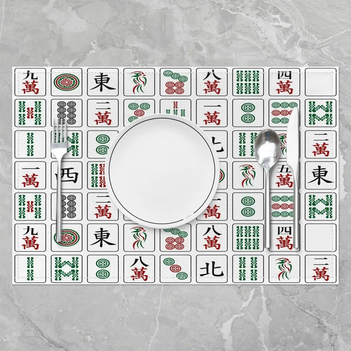 中国のゲームプレースマット 4枚セット 18インチ×12イン - Kids Outdoor Dining Set のレビューと価格