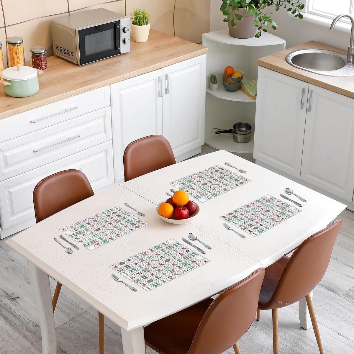 中国のゲームプレースマット 4枚セット 18インチ×12イン - Kids Outdoor Dining Set のレビューと価格