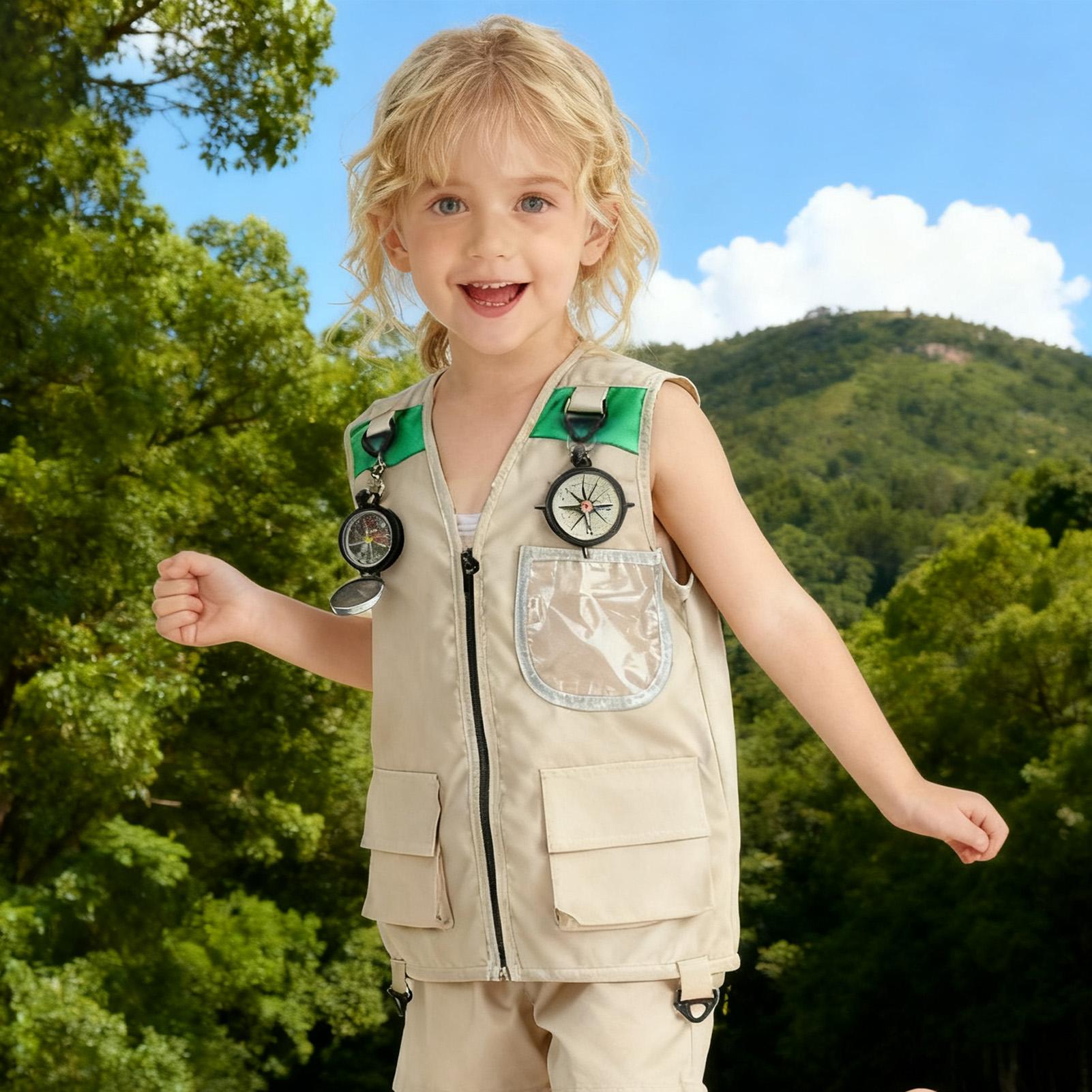 子供用釣りベスト ノースリーブコスチュームジャケット アウト - Kids Outdoor Zoo のレビューと価格