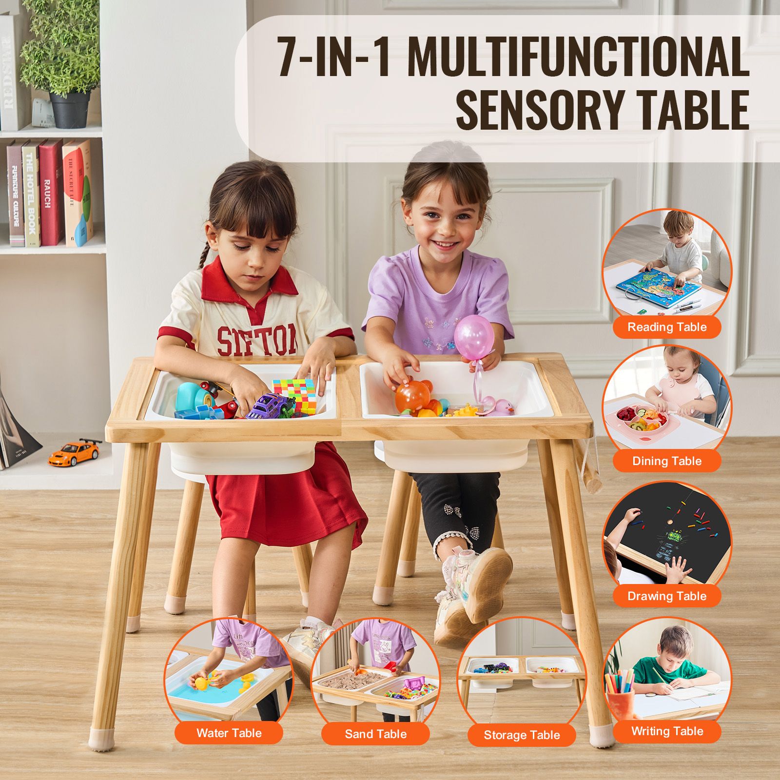 感覚テーブルと椅子セット、幼児用アクティビティテーブル（スツ - Kids Outdoor Sensory Table のレビューと価格