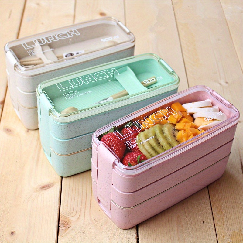 大人と子供のためのポータブル弁当箱,3層弁当箱,食品貯蔵食器 - Kids Outdoor Dining Set のレビューと価格