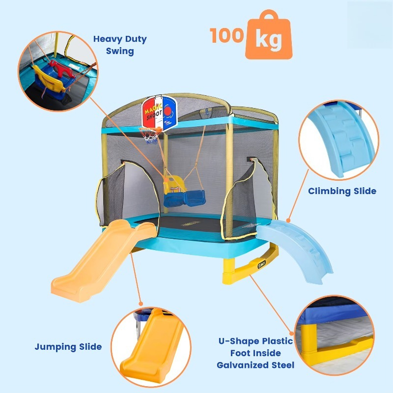 卸売トランポリン 屋外用子供用トランポリン 子供用屋内外兼用 - Kids Outdoor Trampoline のレビューと価格