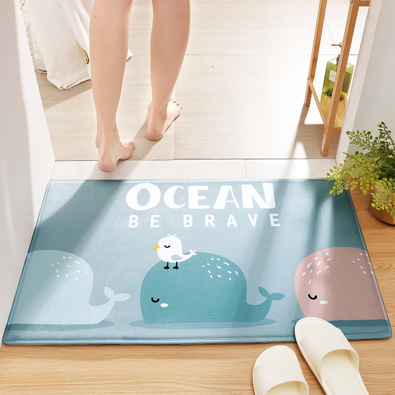 ウサギのウェルカムマット 玄関用 屋外用 プリント ドアマッ - Kids Outdoor Mat Waterproof のレビューと価格